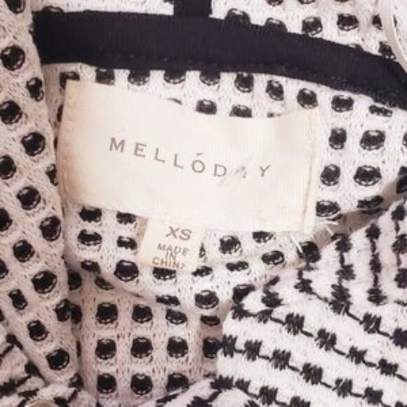 Melloday checkered sweatshirt XS black & white - Picture 6 of 6